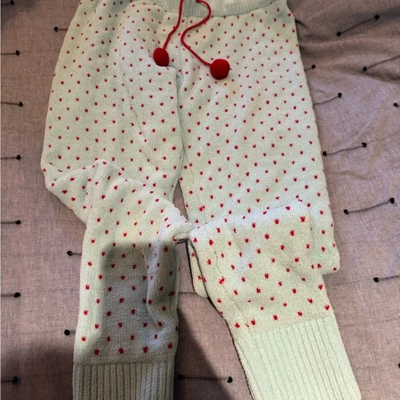 Betsy Johnson Blue Polka Dot sweatpans - Picture 3 of 4